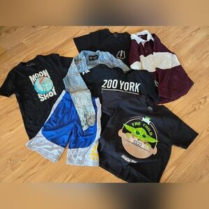 Boys Lot Reebok Under Armor Zoo York Old Navy West 49 Star Wars size 10-12